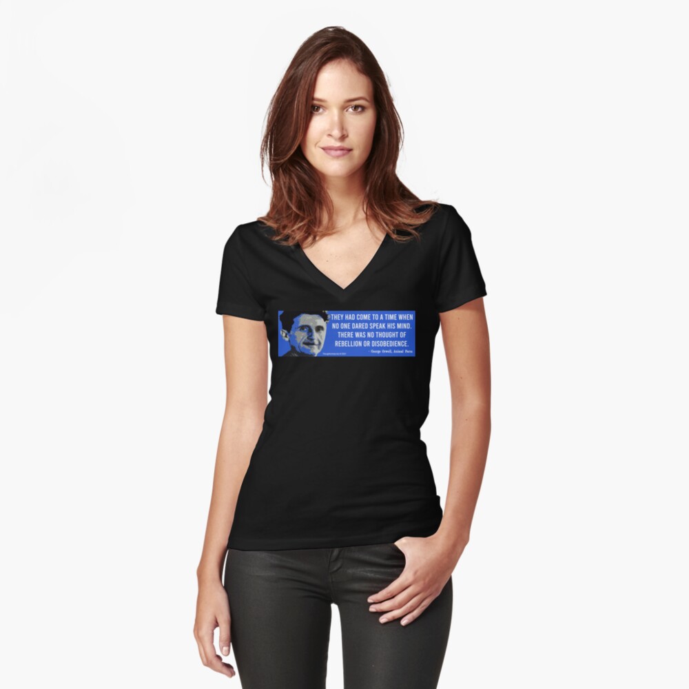 Item preview, Fitted V-Neck T-Shirt designed and sold by EyeMagined.