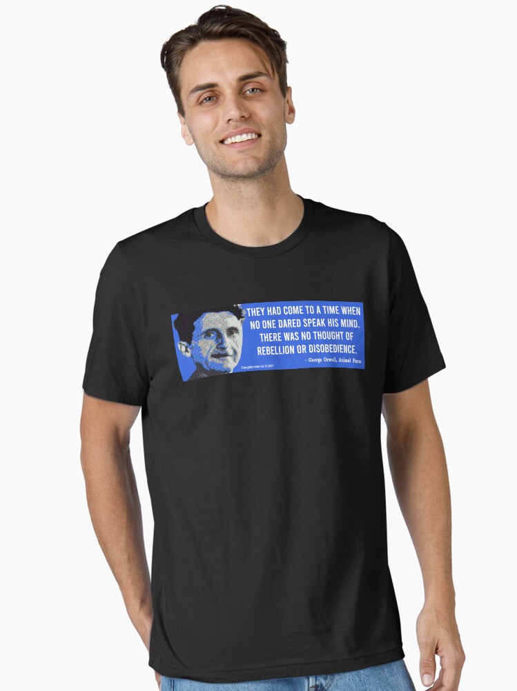 Thumbnail 2 of 7, Essential T-Shirt, Orwell the Prophet designed and sold by EyeMagined.