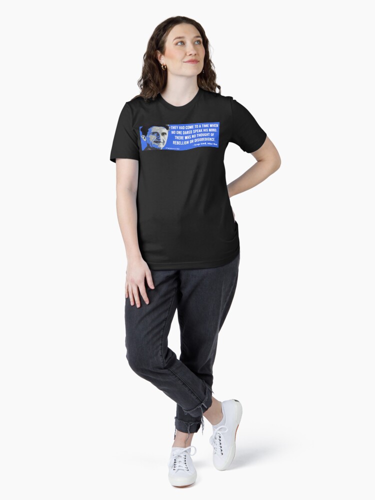 Thumbnail 4 of 7, Essential T-Shirt, Orwell the Prophet designed and sold by EyeMagined.