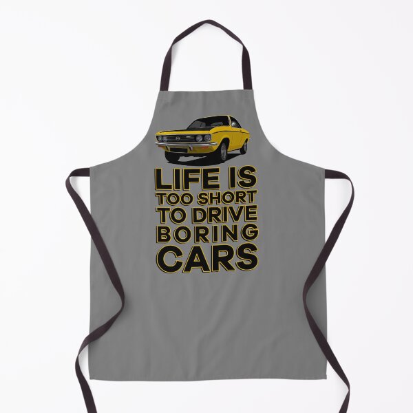 Item preview, Life is too short to drive boring cars - Manta A - yellow with black bonnet designed and sold by knappidesign.