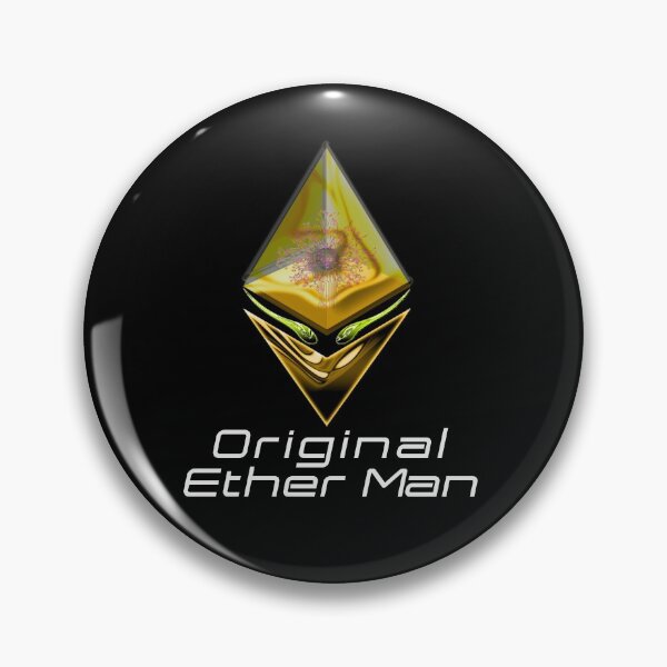 Item preview, OEM - Original Ether Man Gold Colored Head With Positronic Brain & Lime-green Eyes White Text designed and sold by Spirit-World.