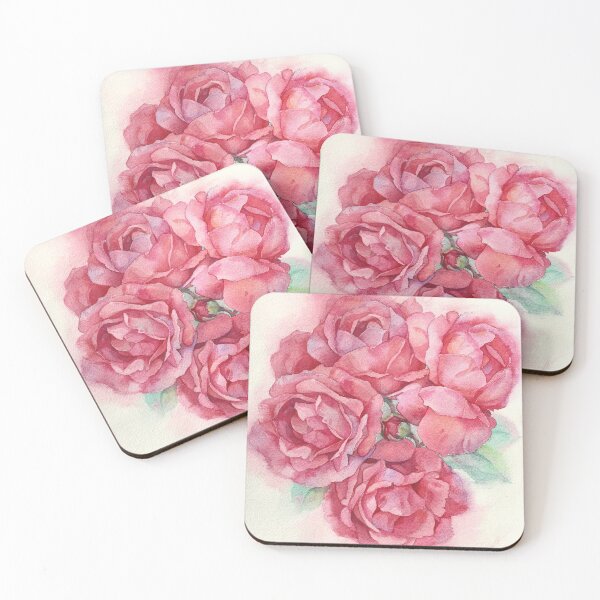 Item preview, Watercolor roses, handiwork designed and sold by Elena Gorskova.