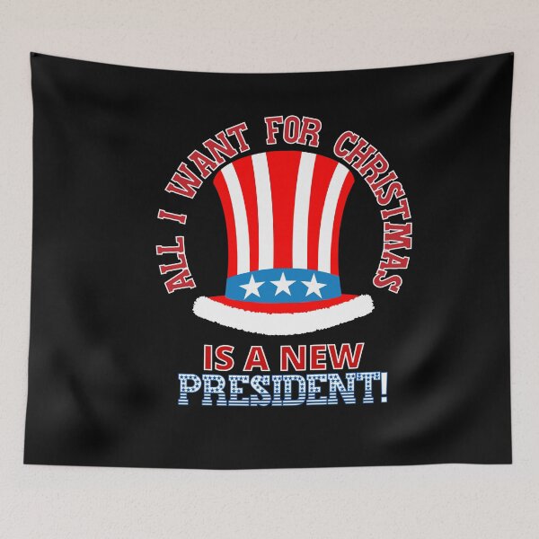 Item preview, All I want for Christmas is a new President Funny | Sarcastic Political Anti Biden Design designed and sold by HROC.
