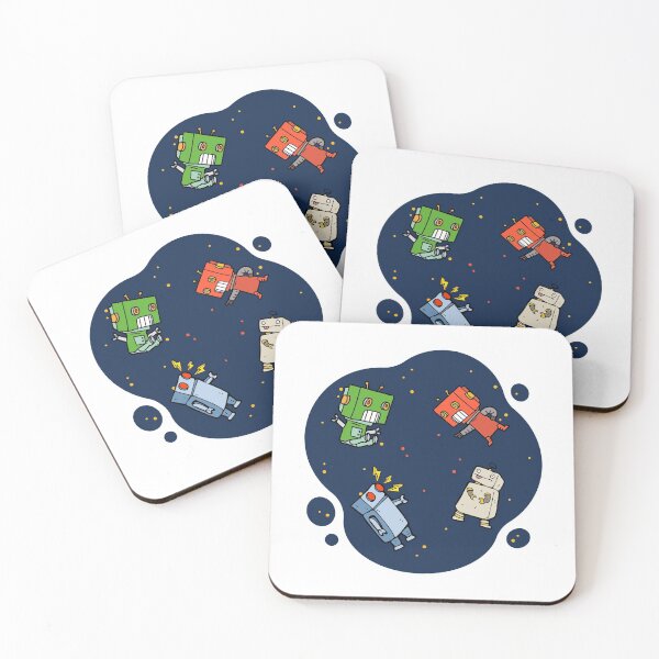 Item preview, THE ROBOT IS SWIMMING IN THE VAST WORLD. designed and sold by ELEGANTRETRO.