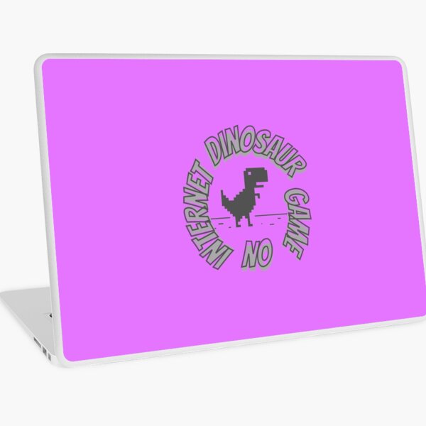 T-rex dinosaur game no internet connection Chrome Laptop Skin by LeyoShop