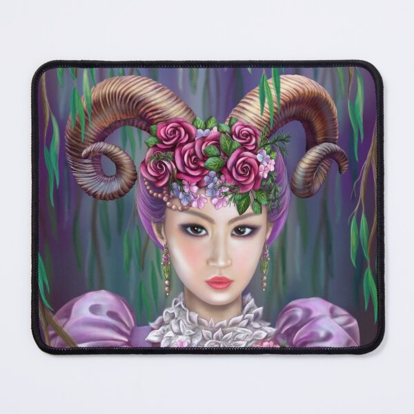 Aries fantasy woman Mouse Pad
