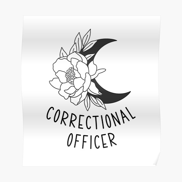 Correctional Officer Boho Crescent Moon With Rose Design Poster For Sale By Schittsmerch 8973