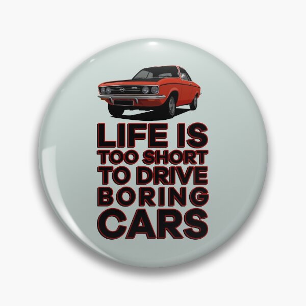 Item preview, Life is too short to drive boring cars - Manta A - red with black bonnet designed and sold by knappidesign.