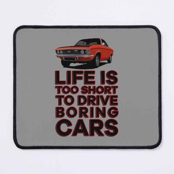 Item preview, Life is too short to drive boring cars - Manta A - red with black bonnet designed and sold by knappidesign.