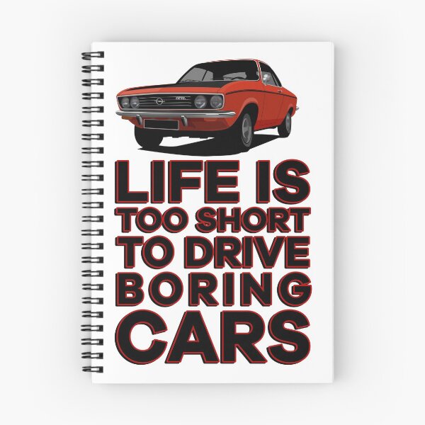 Item preview, Life is too short to drive boring cars - Manta A - red with black bonnet designed and sold by knappidesign.
