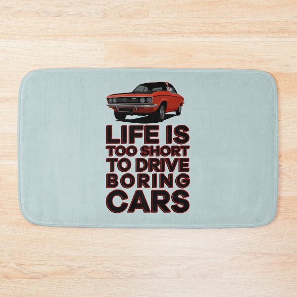Item preview, Life is too short to drive boring cars - Manta A - red with black bonnet designed and sold by knappidesign.