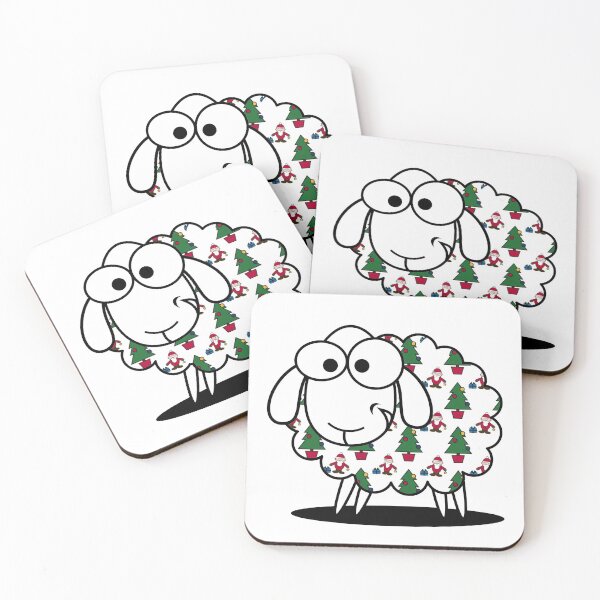 Item preview, Woolly Jumper, funny Welsh sheep wearing a Christmas Jumper designed and sold by WelshStuff.