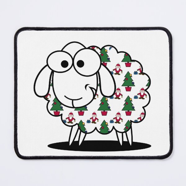 Item preview, Woolly Jumper, funny Welsh sheep wearing a Christmas Jumper designed and sold by WelshStuff.