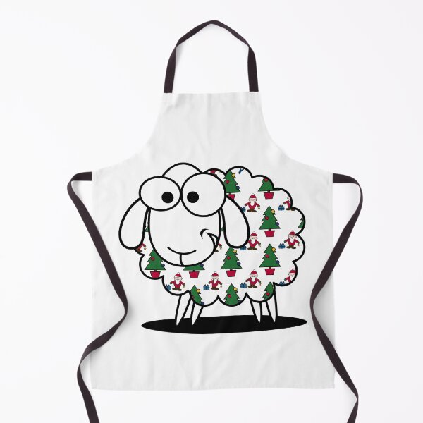 Artikelvorschau, Wollpullover, lustige walisische Schafe, die einen Weihnachtspullover tragen entworfen und verkauft von WelshStuff.