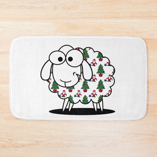 Item preview, Woolly Jumper, funny Welsh sheep wearing a Christmas Jumper designed and sold by WelshStuff.
