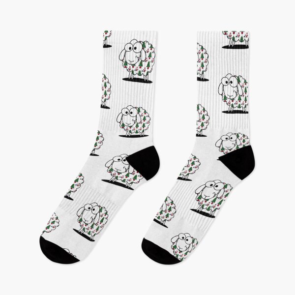 Item preview, Woolly Jumper, funny Welsh sheep wearing a Christmas Jumper designed and sold by WelshStuff.