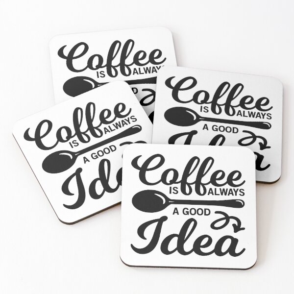 Item preview, Coffee Is Always a Good Idea - Trendy Coffee Is a Hug In a Mug Quote For Coffee Lovers and Coffee Addicts designed and sold by Prince - Bestseller ★★★★★.