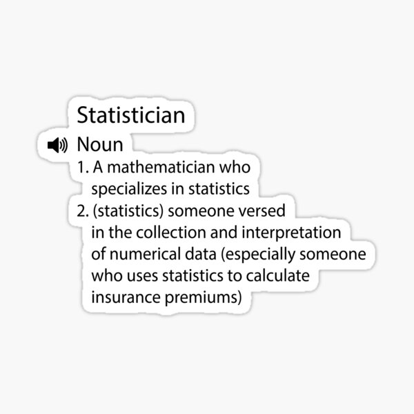 Item preview, Funny Statistician Definition designed and sold by YSNDESIGN.