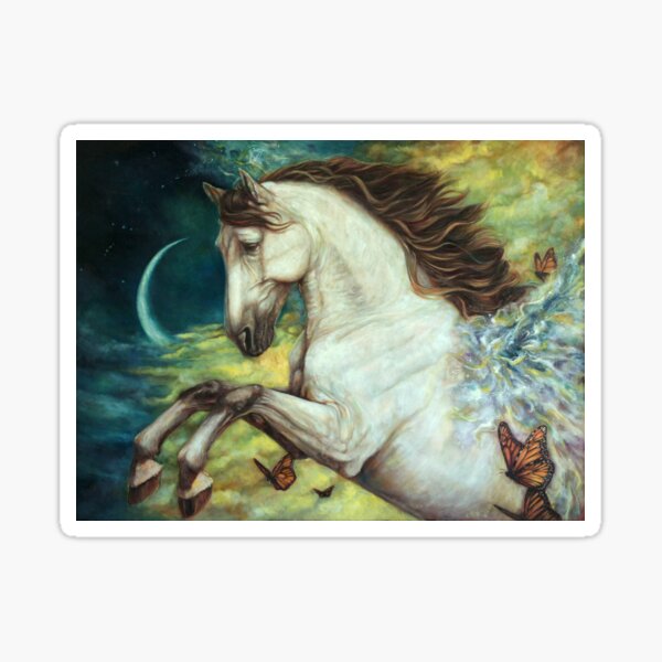 Eternity - Fantasy Pegasus horse with Butterfly Sticker