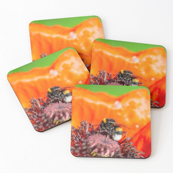 Item preview, Bumblebee on poppy flower designed and sold by Ingo Gerlach.