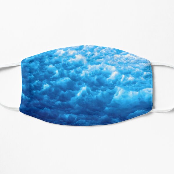 Blue Water Waves Flat Mask