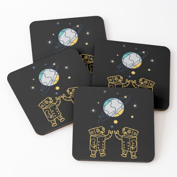 Item preview, THE ROBOT MAKES LIFE EASIER. designed and sold by ELEGANTRETRO.