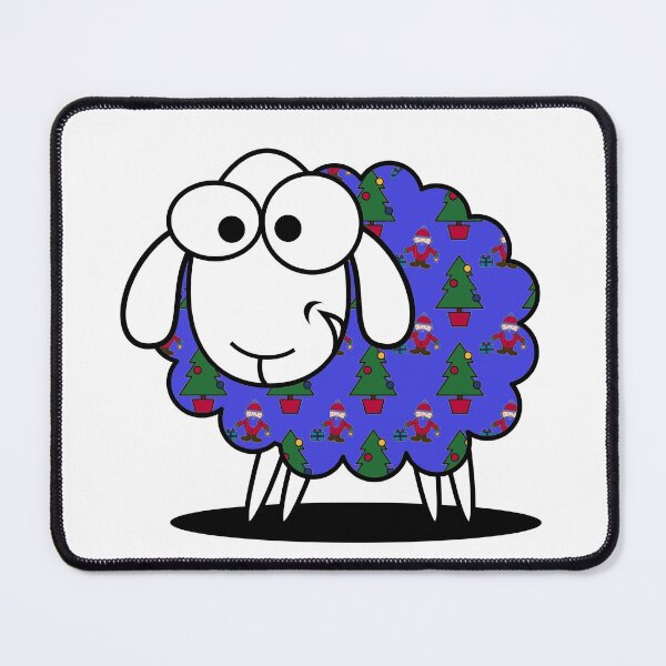 Item preview, Woolly Jumper, funny Welsh sheep wearing a Christmas Jumper designed and sold by WelshStuff.