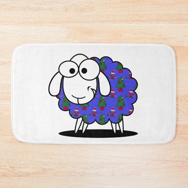 Item preview, Woolly Jumper, funny Welsh sheep wearing a Christmas Jumper designed and sold by WelshStuff.
