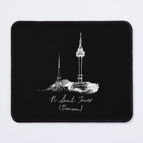 Item preview, N Seoul Tower (White on Black) designed and sold by jaycejvr.