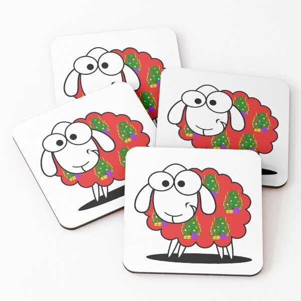 Item preview, Woolly Jumper, funny Welsh sheep wearing a Christmas Jumper designed and sold by WelshStuff.
