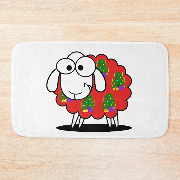 Item preview, Woolly Jumper, funny Welsh sheep wearing a Christmas Jumper designed and sold by WelshStuff.