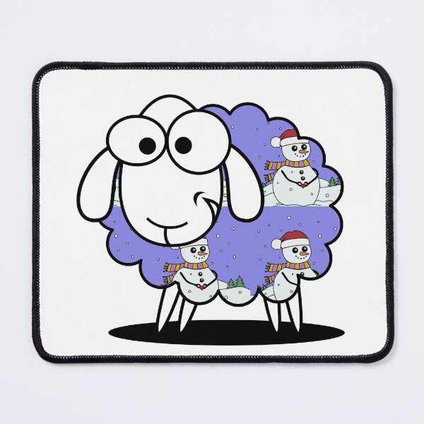 Item preview, Woolly Jumper, funny Welsh sheep wearing a Christmas Jumper designed and sold by WelshStuff.