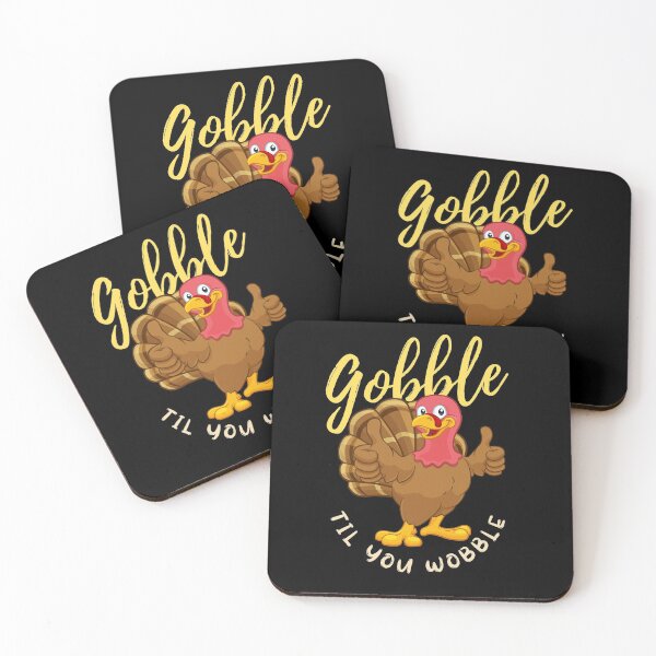 Item preview, Gobble til you wobble! Funny thanksgiving day design! designed and sold by HROC.