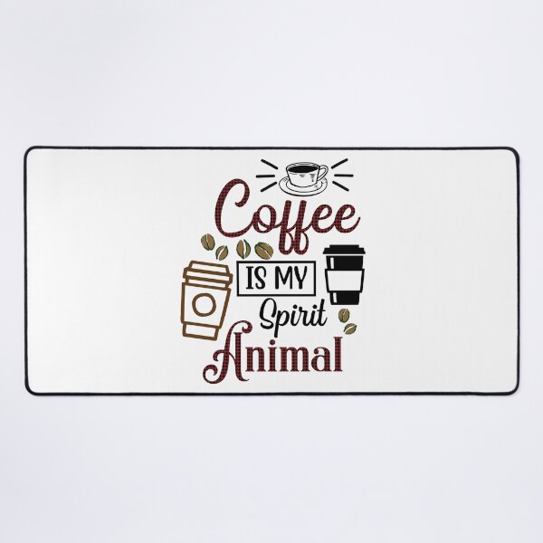 Item preview, Coffee Is My Spirit Animal - Trendy Coffee Is a Hug In a Mug Quote For Coffee Lovers and Coffee Addicts designed and sold by Prince - Bestseller ★★★★★.