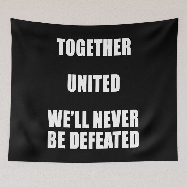 Item preview, Together United We'll Never Be Defeated Freedom Anti Segregation Patriotic Vaccine Mandate designed and sold by Jason Gilbert.