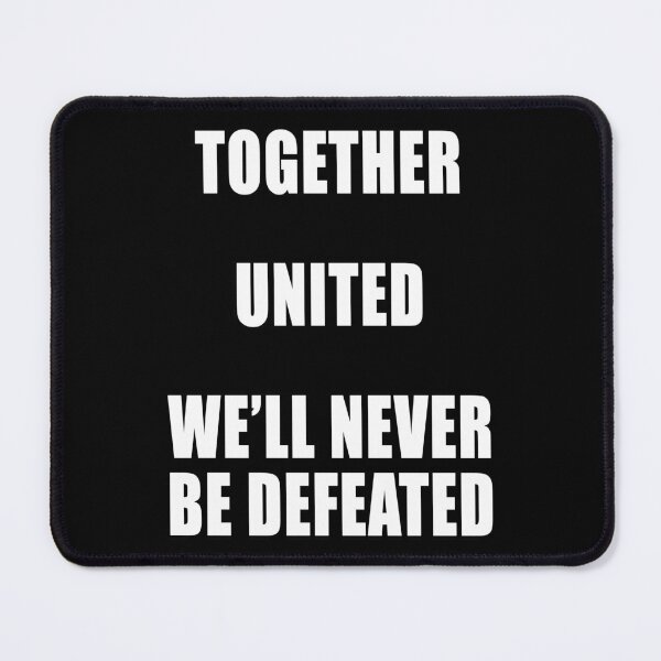 Item preview, Together United We'll Never Be Defeated Freedom Anti Segregation Patriotic Vaccine Mandate designed and sold by Jason Gilbert.