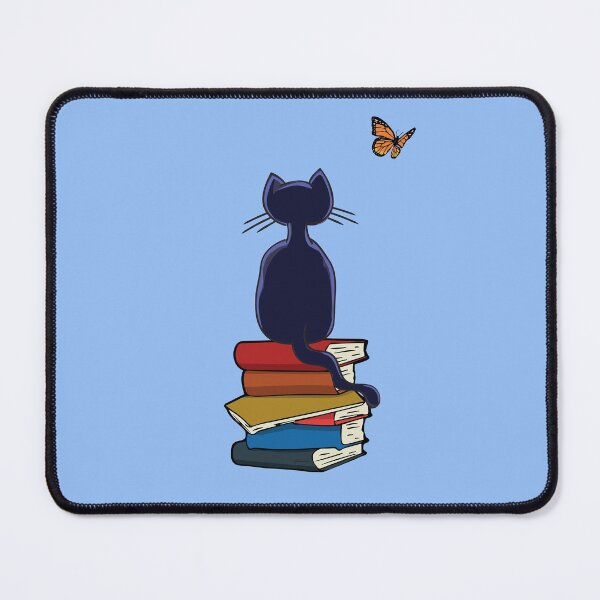 Item preview, Cat, Books and Butterfly Bibliophile Cat Lovers designed and sold by ElJimmo.