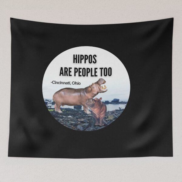 Item preview, Hippos are people too designed and sold by oldbagofbones.