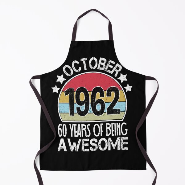 Aperçu de l'œuvre 60 ans anniversaire cadeau Vintage octobre 1962 drôle pour anniversaire créée et vendue par nmichom.