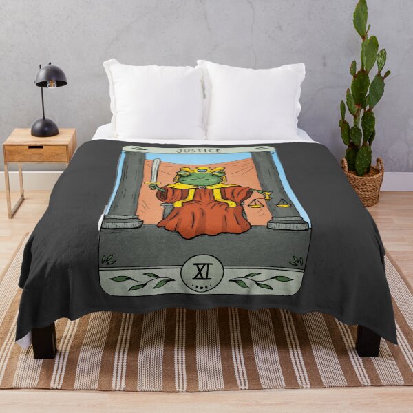 Item preview, Frog Tarot - Justice designed and sold by agrapedesign.