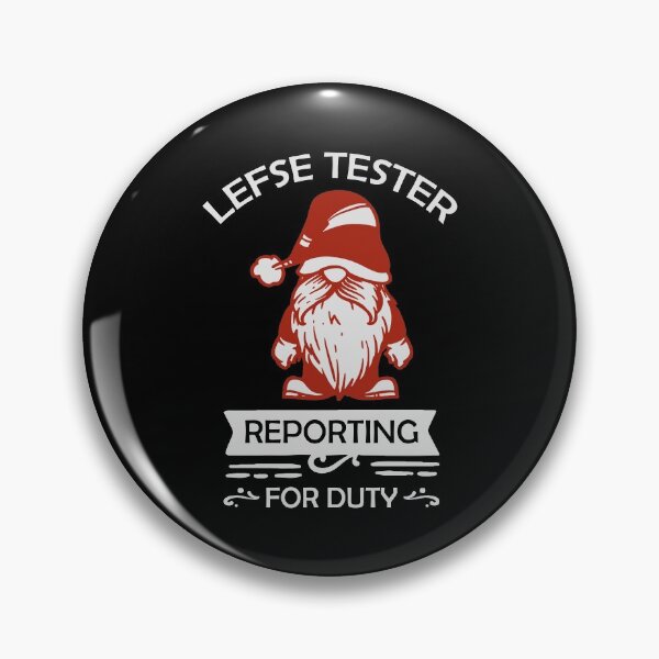 Item preview, Lefse tester reporting for duty Nordic red Norwegian gnomes designed and sold by Urlan.