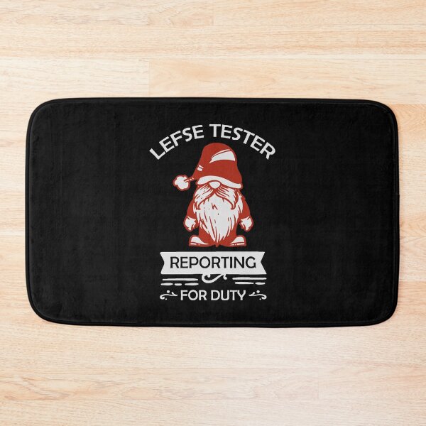 Item preview, Lefse tester reporting for duty Nordic red Norwegian gnomes designed and sold by Urlan.