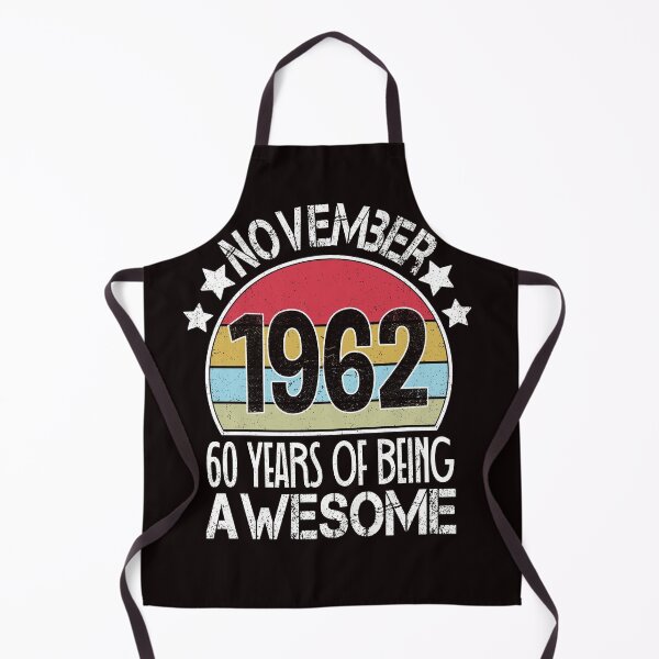 Aperçu de l'œuvre 60 ans anniversaire cadeau Vintage novembre 1962 drôle pour anniversaire créée et vendue par nmichom.
