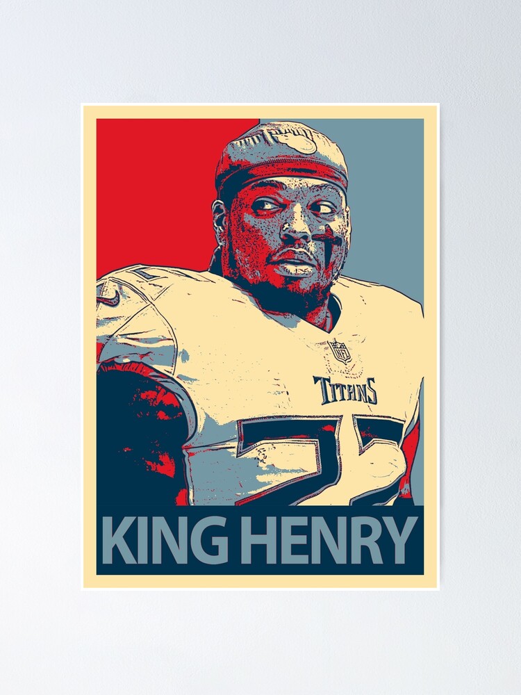 Derrick Henry Football Paper Poster Titans 2 - Derrick Henry