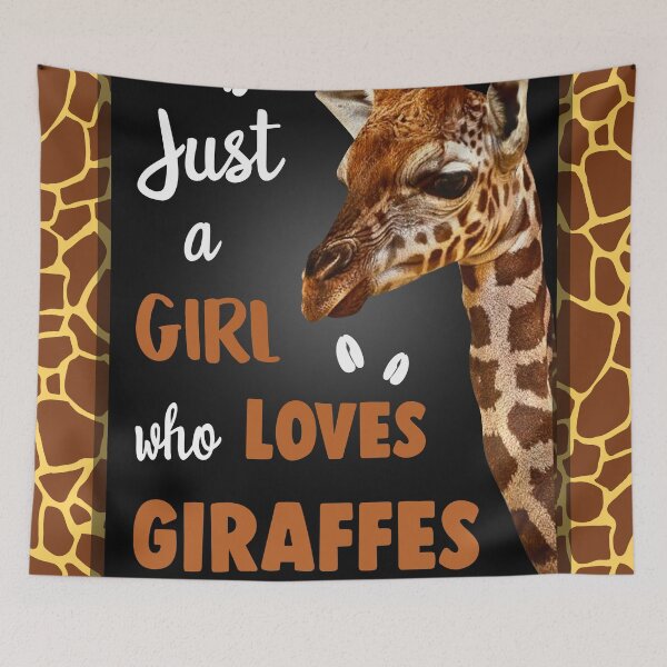 Item preview, Just A Girl Who Loves Giraffes designed and sold by Midu Roy.