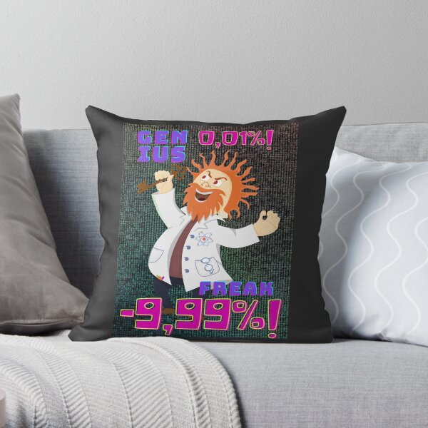 Genius world Throw Pillow