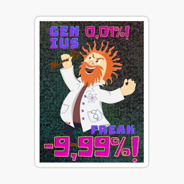 Genius world Sticker