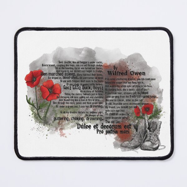 Item preview, Dulce et Decorum by Wilfred Owen designed and sold by Becky Best.