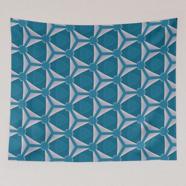 Item preview, Calming Blue Geometric Pattern designed and sold by palaco210.