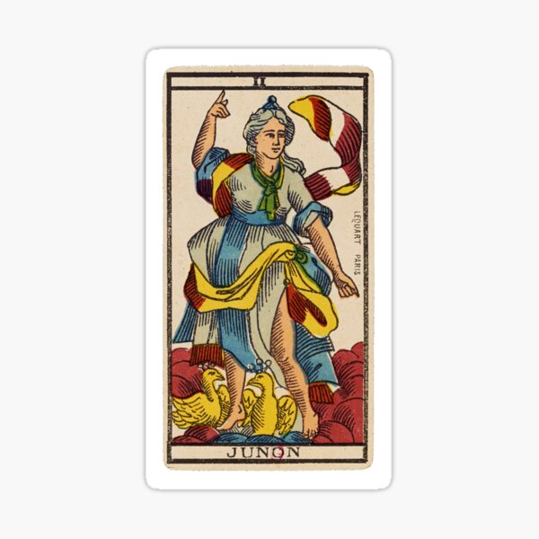 "Vintage Junon Tarot Card" Sticker for Sale by Pisceano Redbubble